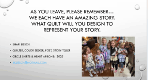 Each of us has a story. Be sure to tell yours!