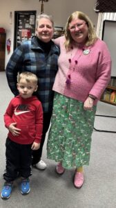 Tate (child) Auntie Becky and Elizabeth